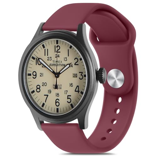 Meliya Kompatibel mit Timex Expedition Scout / Acadia 40 mm, Expedition Camper/Weekender 38 mm, 20 mm, Ersatz-Sportarmband für Expedition Scout 43/Digital CAT 39 mm/Feld 43 mm/Analoguhr mit robustem von Meliya
