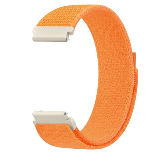 Nylon-Armbänder, kompatibel mit Woneligo/Fitpolo Smart Watch IDW13, weiches Nylon, Sportschlaufen-Ersatzarmband für Fitbit H56/ENOMIR ID208BT/Toobur IDW16/Milouz IDW19 Uhr für Damen und Herren, Orange von Meliya