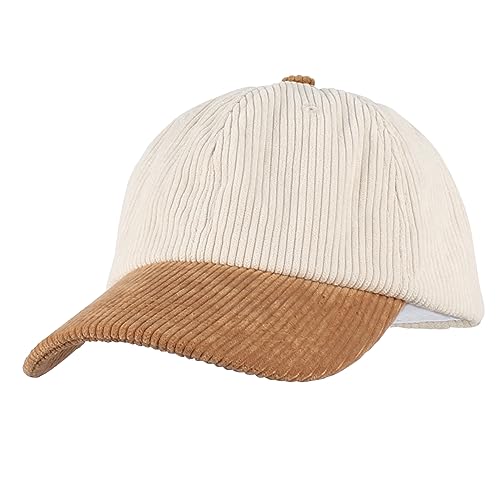 Meliyya Cord Baseball Cap Baseballkappe Schildkappe Herren Damen Einheitsgröße Verstellbar, Kamel von Meliyya