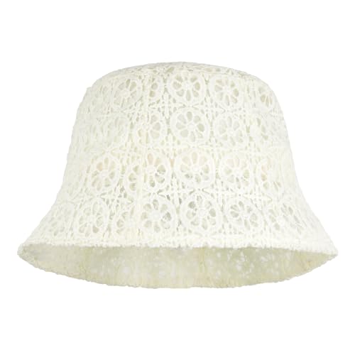 Meliyya Damen Spitzen Bucket-Hut Sommer Durchbrochene Sonnenhut Strandhut Breite Krempe Sommerhut, Beige Meliyya Damen Spitzen Bucket-Hut Sommer Durchbrochene Sonnenhut Strandhut Breite Krempe Sommerhut, Beige von Meliyya