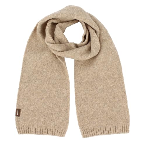 Meliyya Kinder Winter Strickschal 6% Wolle Mädchen Jungen Einfarbiger Halstuch 130 * 16cm Langer Schal, Kamel von Meliyya