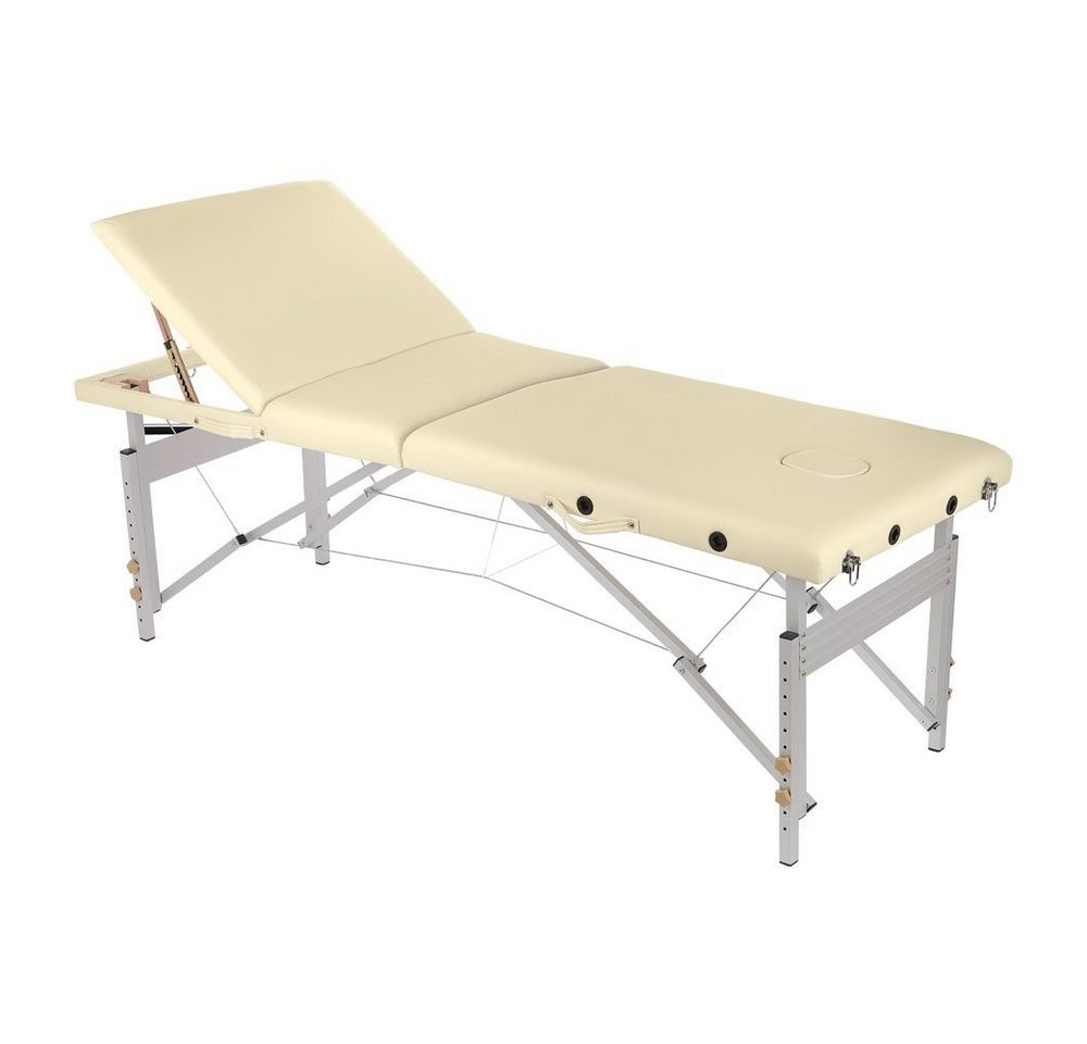 Melko Massageliege Massagebank Aluminium 3 Zonen 12,5 KG M01 Therapieliege klappbar (Set, mit Transporttasche), Extra dicke und bequeme Polsterung für optimalen Liegekomfort von Melko