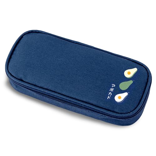 Melldrry Federmäppchen Groß, Erweiterbar Mäppchen Mädchen Teenager mit Großer Kapazität, Federmäppchen Für Kinder Junge Studenten Erwachsene Federtasche Mädchen Blau von Melldrry