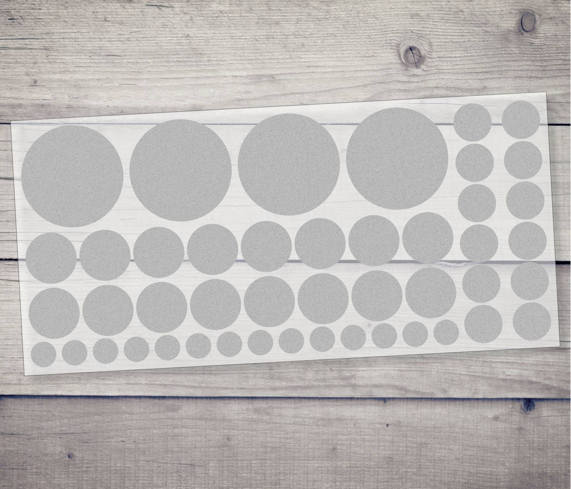 Reflektierende Bügelbilder Kreis Reflex 46 Stk. Set Textil Br002 von MellesDesign