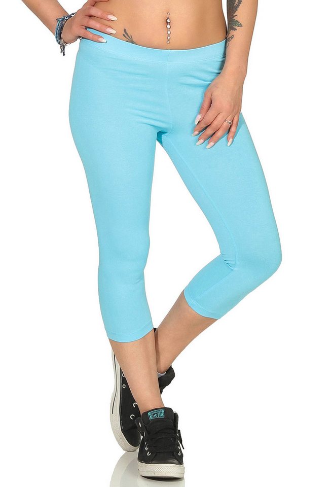 Mellice 3/4-Leggings Damen 3/4 Capri Leggings Jogginghose von Mellice