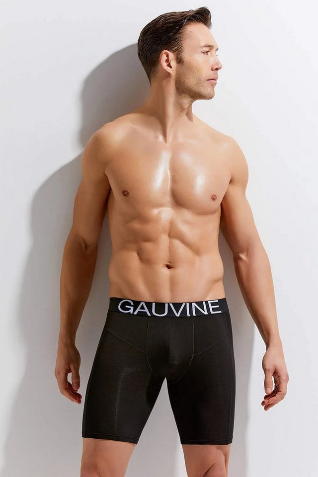 Mellice Boxershorts Herren Boxershort Langbein Unterhose Baumwollqualität von Mellice