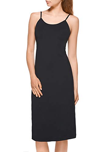 Mellice - Damen Unterkleid Lang - 1020 (S, Schwarz) von Mellice