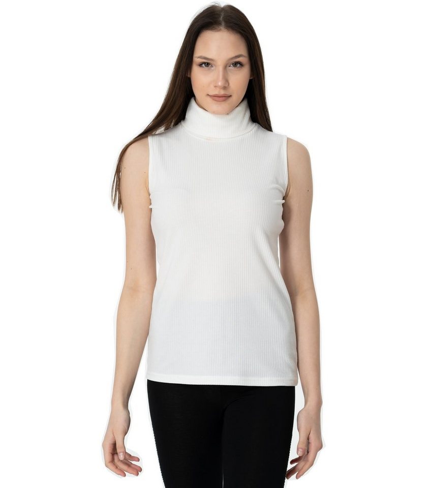 Mellice Rollkragenshirt Damen Ärmellos Shirt mit Rollkragen von Mellice