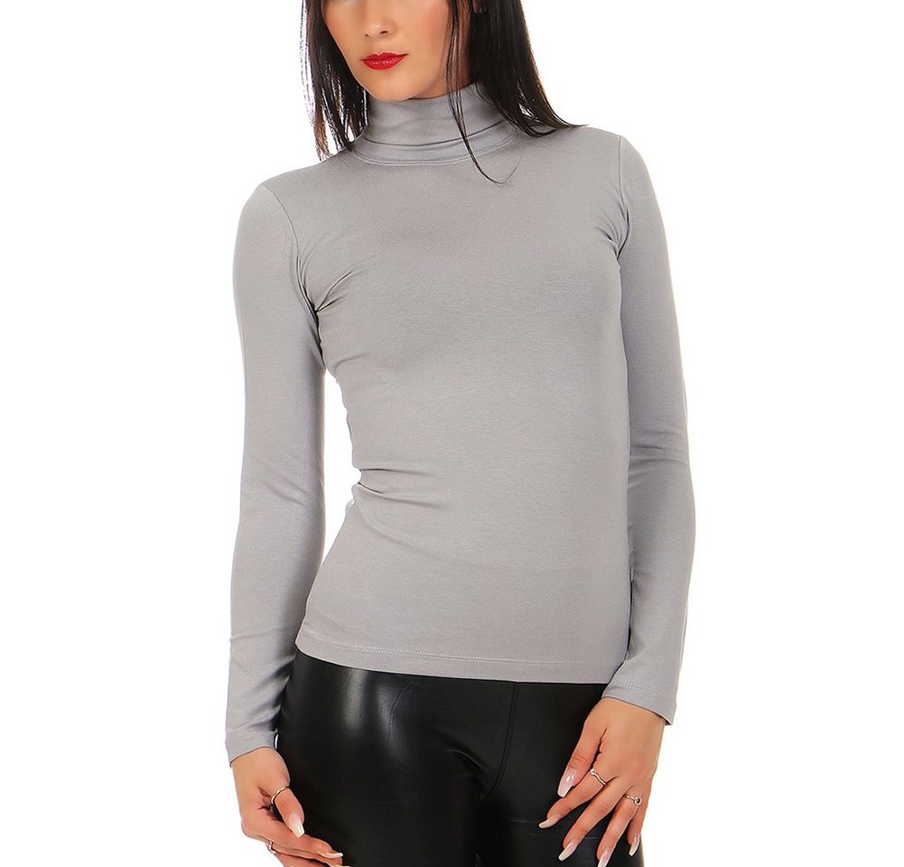 Mellice Rollkragenshirt Damen Langarm Rollkragen Shirt von Mellice