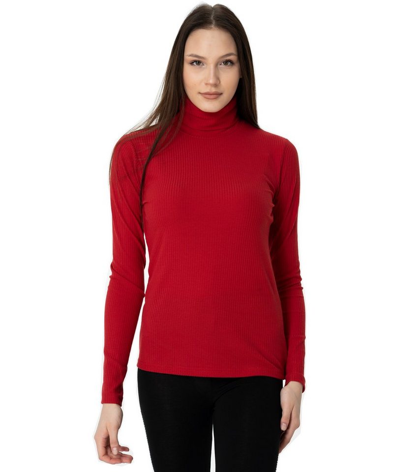 Mellice Rollkragenshirt Damen Langarm Shirt mit Rollkragen von Mellice