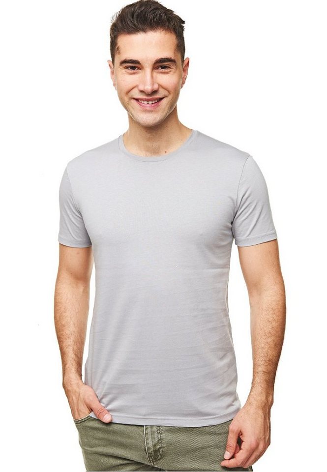 Mellice T-Shirt Herren Kurzarm Rundhals T-Shirt Baumwolle von Mellice