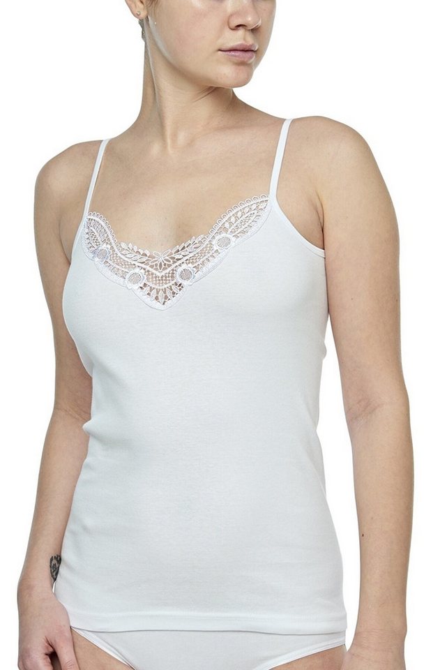 Mellice Unterhemd 2er Pack Damen Unterhemd aus Baumwolle von Mellice