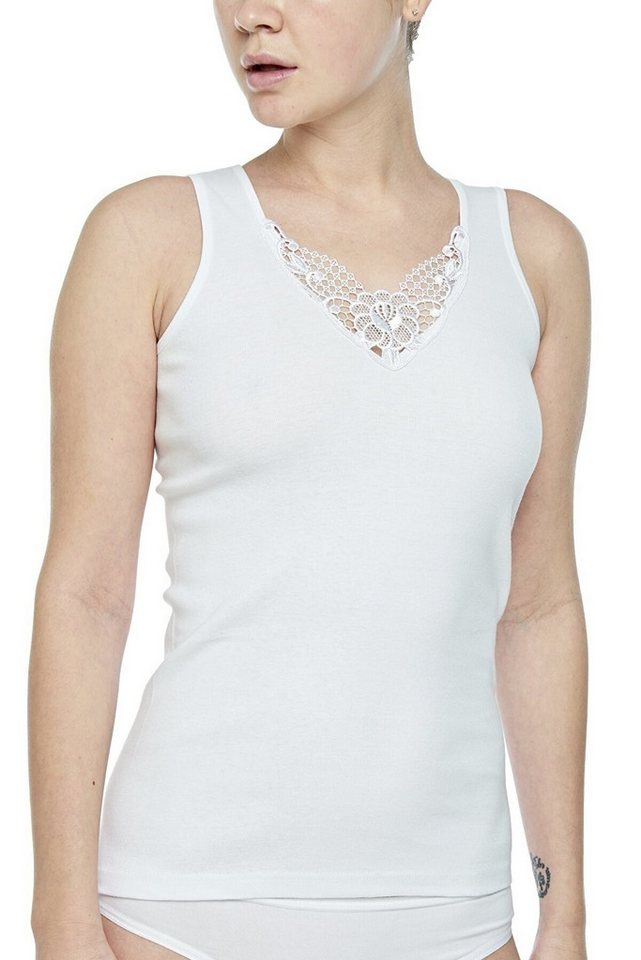 Mellice Unterhemd 2er Pack Damen Unterhemd aus Baumwolle von Mellice