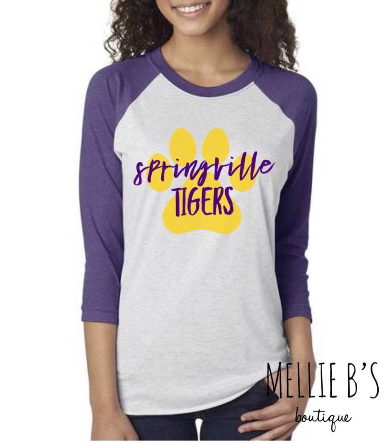 Springville Tiger Lila & Gold Springville Tiger Lila & Gold von MellieBsBoutique