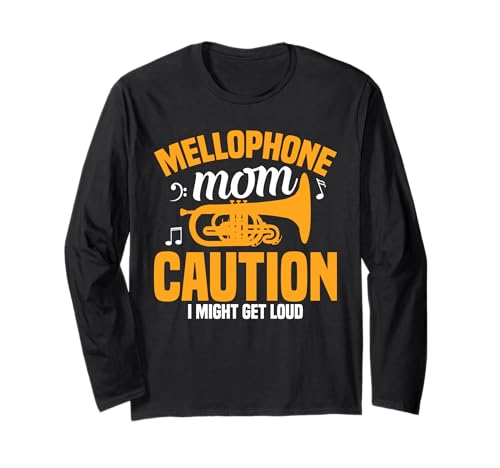 Blaskapelle Messing Instrument Mama Vorsicht Mellophon Langarmshirt Blaskapelle Messing Instrument Mama Vorsicht Mellophon Langarmshirt von Mellophone Clothing For Marching Band Member