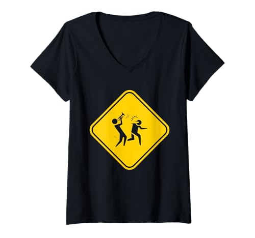 Damen Instrumentenspieler Marching Band Mellophonist Mellophone T-Shirt mit V-Ausschnitt Damen Instrumentenspieler Marching Band Mellophonist Mellophone T-Shirt mit V-Ausschnitt von Mellophone Clothing For Marching Band Member