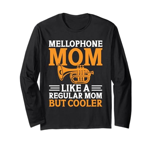 Bandmitglied Mellophonist Instrument Mama Mutter Mellophone Langarmshirt Bandmitglied Mellophonist Instrument Mama Mutter Mellophone Langarmshirt von Mellophone Graphic For Mellophonist & Band Member