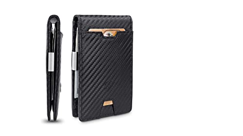 Mellow & Finch Carbon Geldbörse Herren mit Stabiler Geldklammer und RFID Schutz im schicken Slim-Design | 11 Kartensteckfächer und praktischem Fingerslot | inkl. Geschenkbox Mellow & Finch Carbon Geldbörse Herren mit Stabiler Geldklammer und RFID Schutz im schicken Slim-Design | 11 Kartensteckfächer und praktischem Fingerslot | inkl. Geschenkbox von mf MELLOW & FINCH
