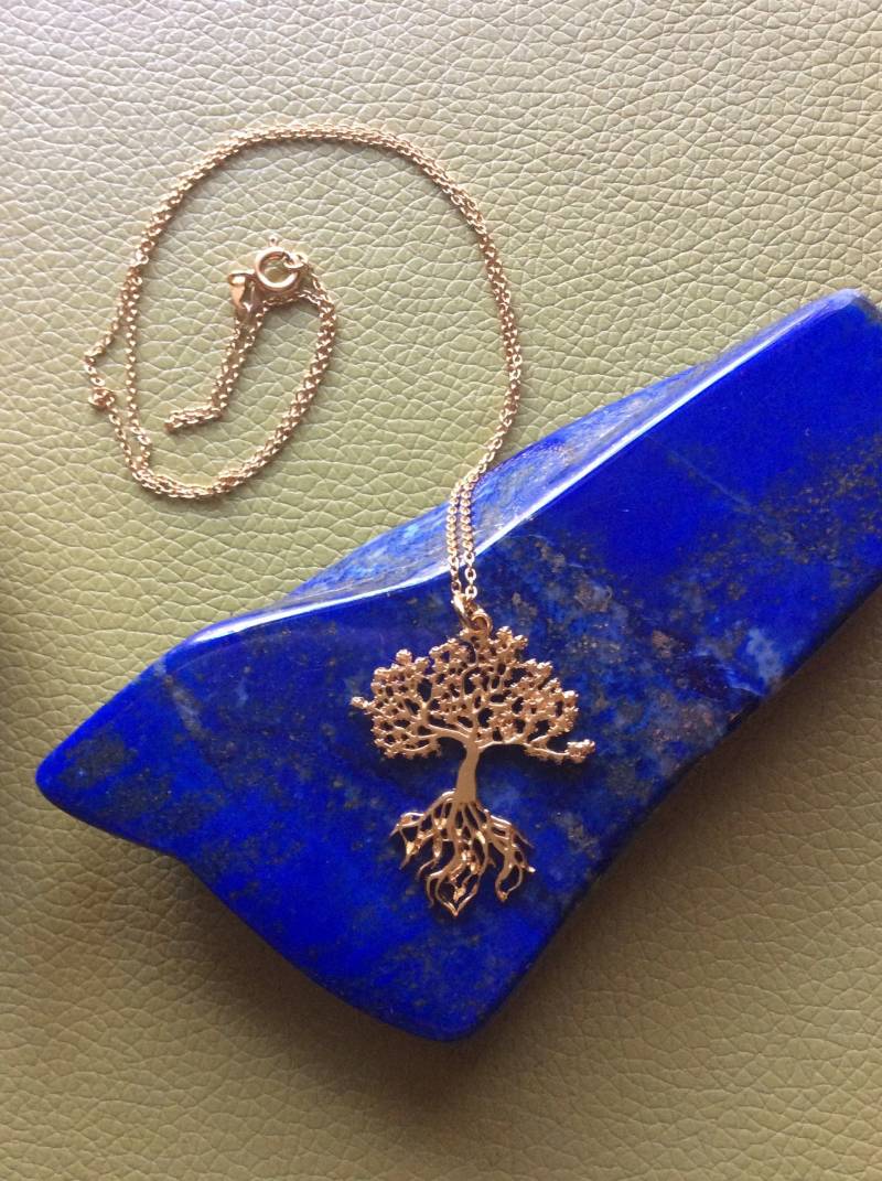 Vermeil Stil Lebensbaum Anhänger Halskette ~ 925 Sterling Silber 24K Gold Spiritueller Schmuck Vermeil Stil Lebensbaum Anhänger Halskette ~ 925 Sterling Silber 24K Gold Spiritueller Schmuck von MellowMalas