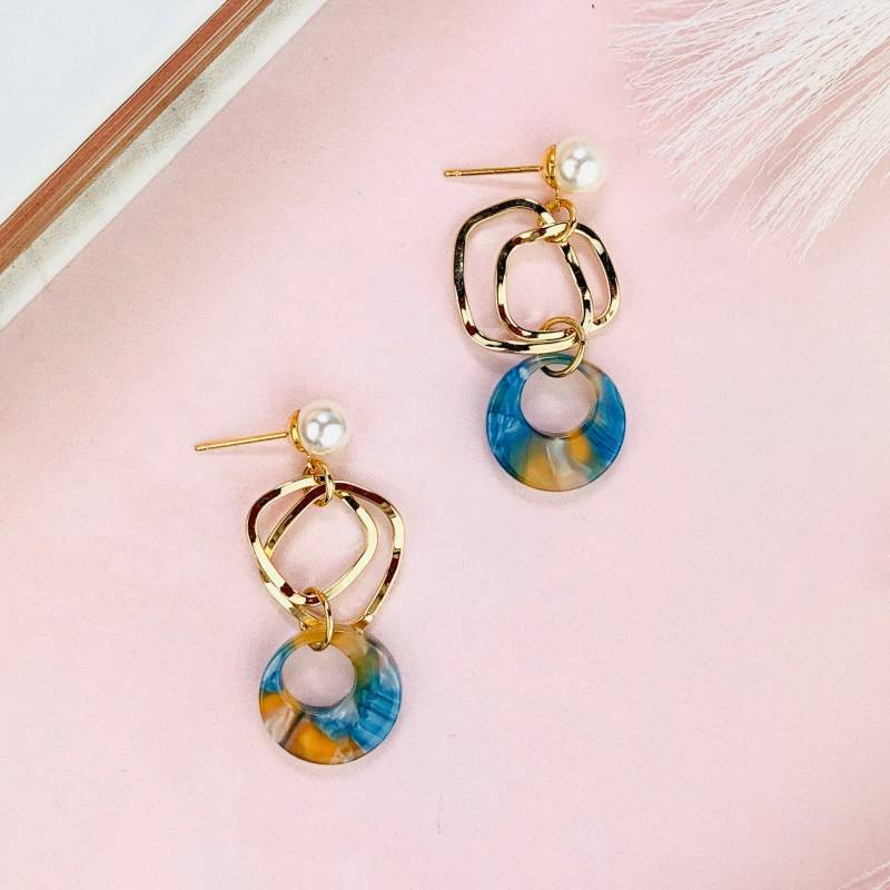 Gold Türkis Schmuck, Einfache Und Elegante Ohrringe, Dinner-Party-Ohrringe von MellowMee