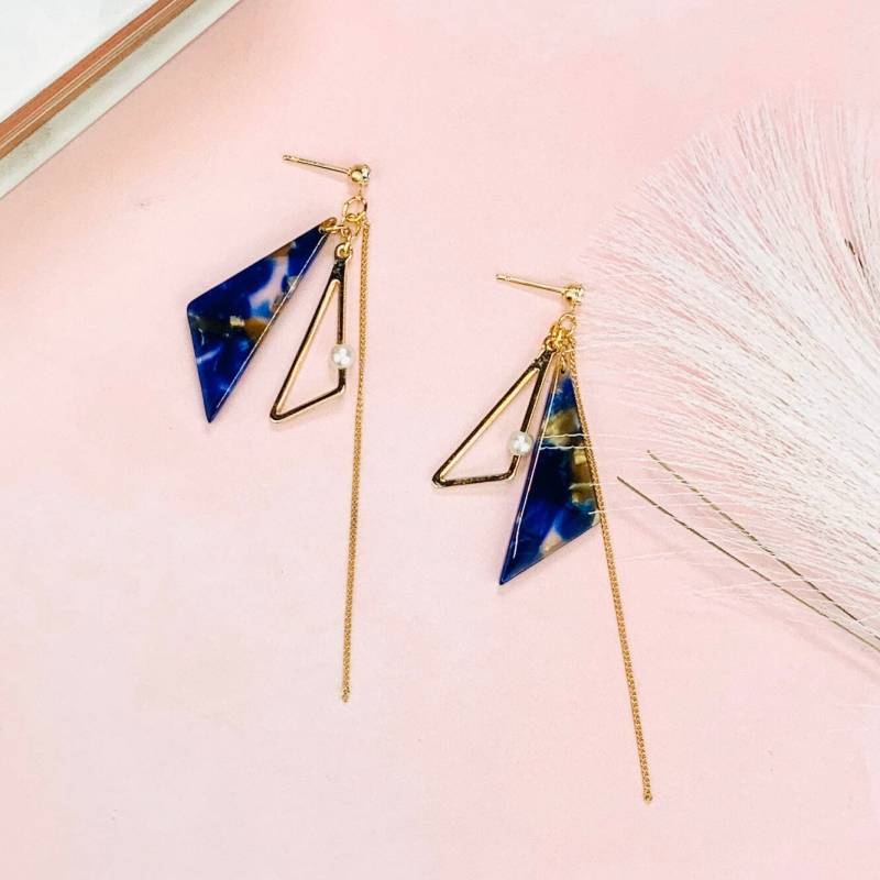 Ozeanblau Türkis Schmuck, Einfache Und Elegante Ohrringe von MellowMee