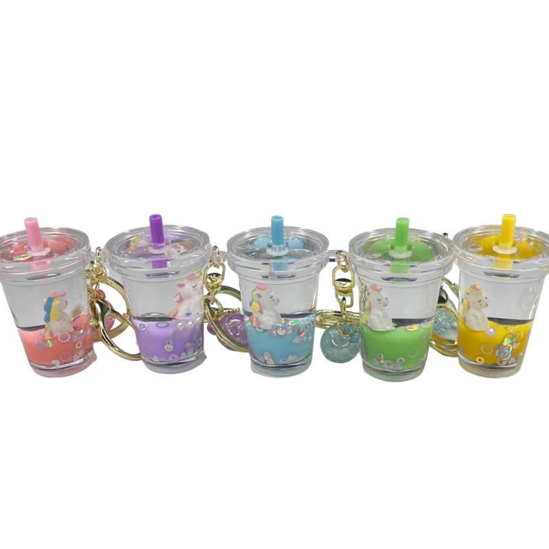 Unicorn Bubble Tea Keychain von Mellowsliimezz
