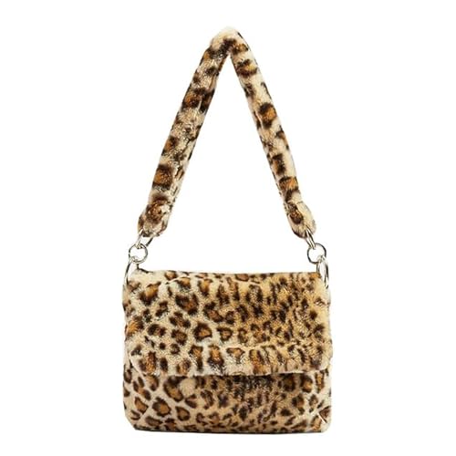 Mellsunny Leoparden-Tragetasche für Damen, Geparden-Geldbörse, Kunstfell, Schultertasche, flauschige Umhängetasche, Kuriertasche, niedliche Plüschtasche für Herbst und Winter Mellsunny Leoparden-Tragetasche für Damen, Geparden-Geldbörse, Kunstfell, Schultertasche, flauschige Umhängetasche, Kuriertasche, niedliche Plüschtasche für Herbst und Winter von Mellsunny
