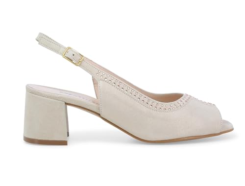 Bequeme Elegante Damen Sandale aus beigem Wildleder s633z 36.5 Bequeme Elegante Damen Sandale aus beigem Wildleder s633z 36.5 von Melluso