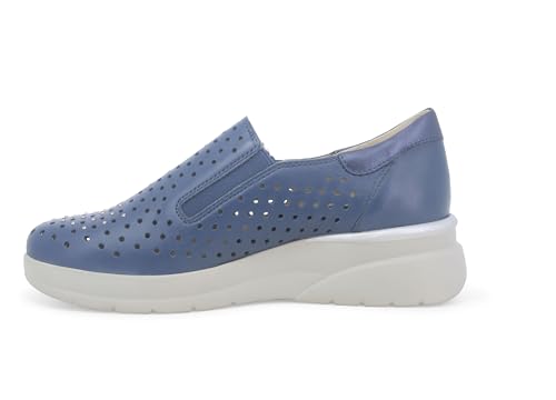 Melluso Blaue Damen-Ledersneaker k55432 38 von Melluso