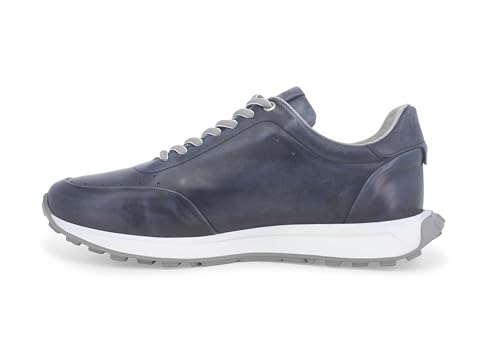 Melluso Blaue Herren-Ledersneaker u56013 40 von Melluso