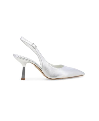 Melluso D192 Silberne Damenschuhe mit Dekolleté und geschlossener Zehenpartie aus Leder 39 Melluso D192 Silberne Damenschuhe mit Dekolleté und geschlossener Zehenpartie aus Leder 39 von Melluso