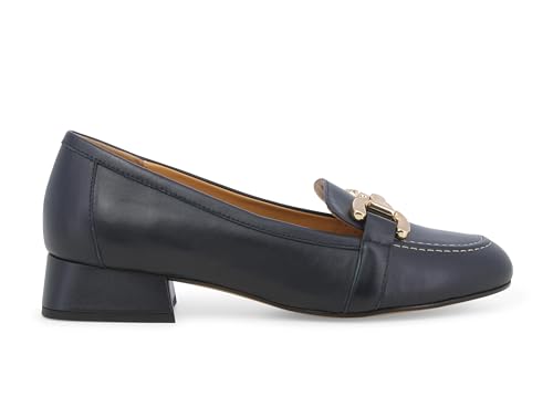 Melluso Damen-Mokassin aus blauem Leder Abyss V101Z 41 von Melluso