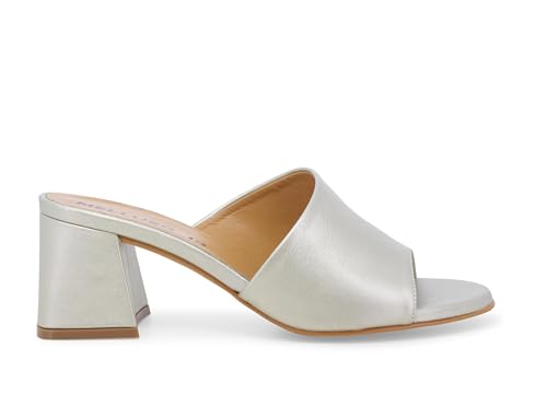 Melluso Damen-Slipper aus platinfarbenem Leder n636z 40 Melluso Damen-Slipper aus platinfarbenem Leder n636z 40 von Melluso
