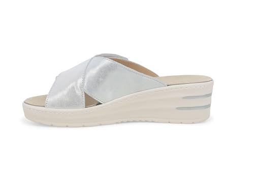 Melluso Damen-Slipper aus weissem Cloud-Leder 019228 35 von Melluso