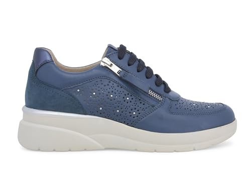 Melluso Damen-Sneakers aus blauem Leder k55446 40 Melluso Damen-Sneakers aus blauem Leder k55446 40 von Melluso