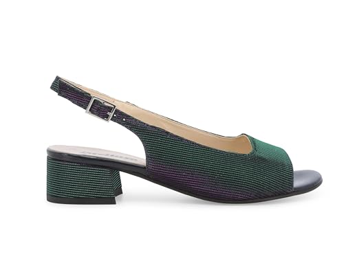 Melluso Damensandale aus ozeanblauem Glitzerstoff k35174w 37 Melluso Damensandale aus ozeanblauem Glitzerstoff k35174w 37 von Melluso