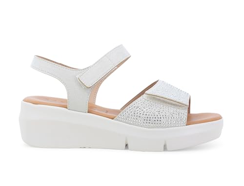 Melluso Damensandale aus weissem Stoff r80439 36 Melluso Damensandale aus weissem Stoff r80439 36 von Melluso