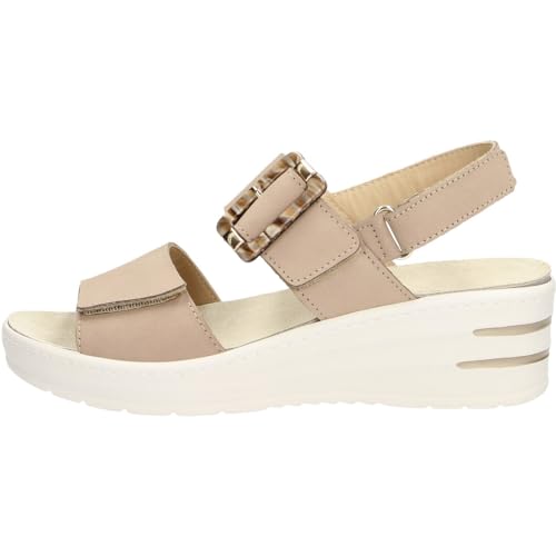 Melluso Damenschuhe Sandale Seil 019227, Taupe, 36 EU von Melluso