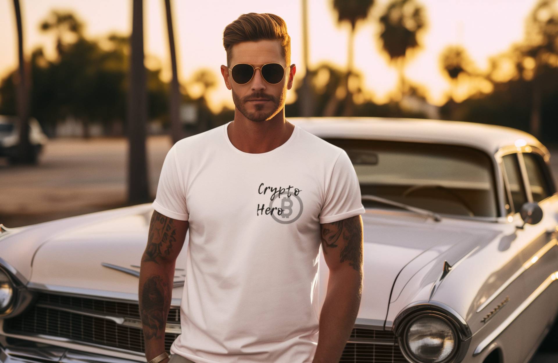 Unisex-Bio-Baumwoll-T-Shirt Crypto Hero Unisex-Bio-Baumwoll-T-Shirt Crypto Hero von Melooodys