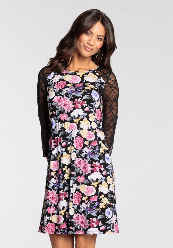 Melrose Spitzenkleid mit elegantem Blumen-Print - NEUE KOLLEKTION von Melrose