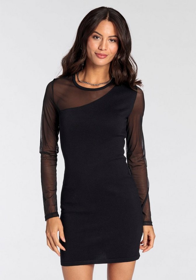 Melrose Strickkleid mit eleganten Mesh-Details - NEUE KOLLEKTION von Melrose