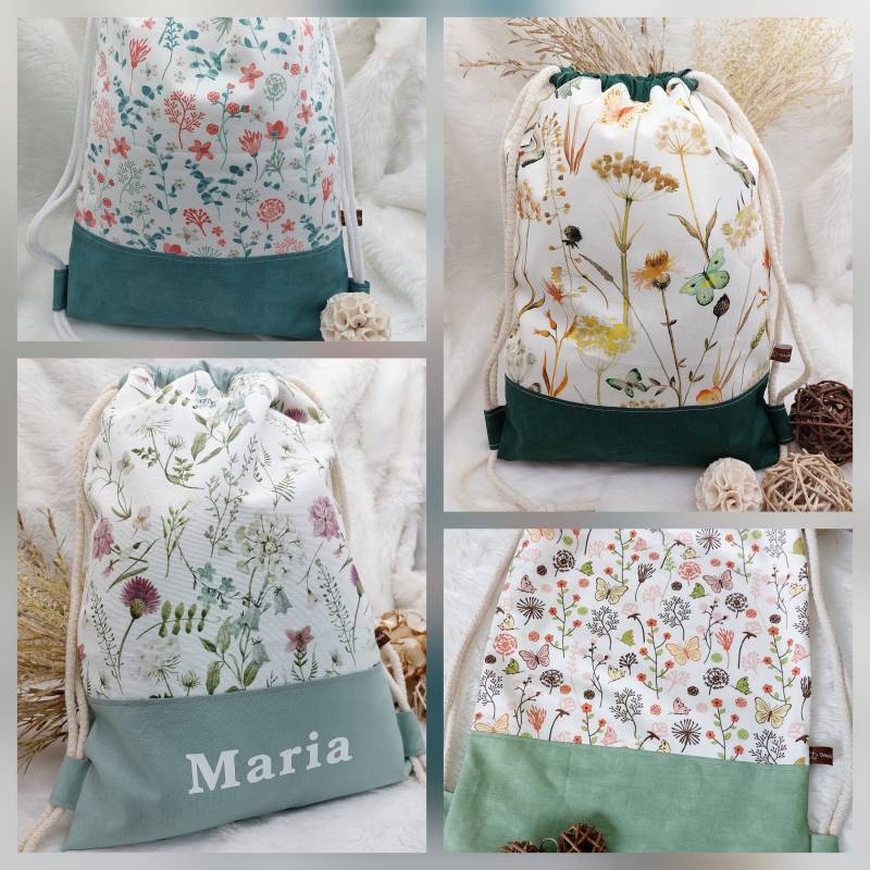 Turnbeutel Mit Namen Personalisiert Für Kinder Und Erwachsene/Rucksack Schmutzbeutel Stoffbeutel - Mehr Beutel Im Shop von MelsKreativWelt