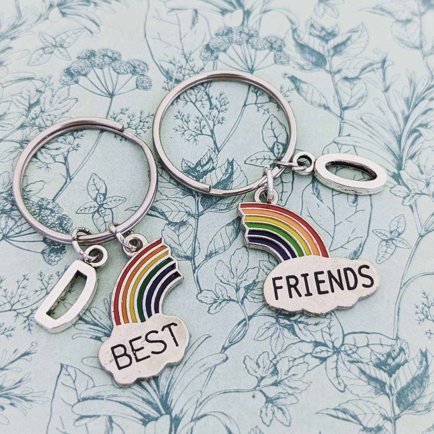 Beste Freundin Schlüsselbund, Beste Inspiriert, Regenbogen Fernfreundin Geschenke, Geschenke Für Die von Melspridejewellery