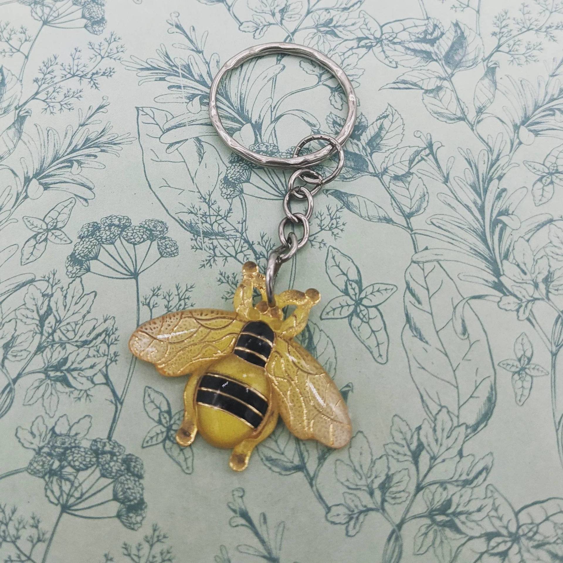 Bienen Schlüsselanhänger, Schlüsselring, Biene Geschenke, Taschenzubehör, Hummel, Bienenhalter Insekt Insekten Liebhaber, Bff von Melspridejewellery
