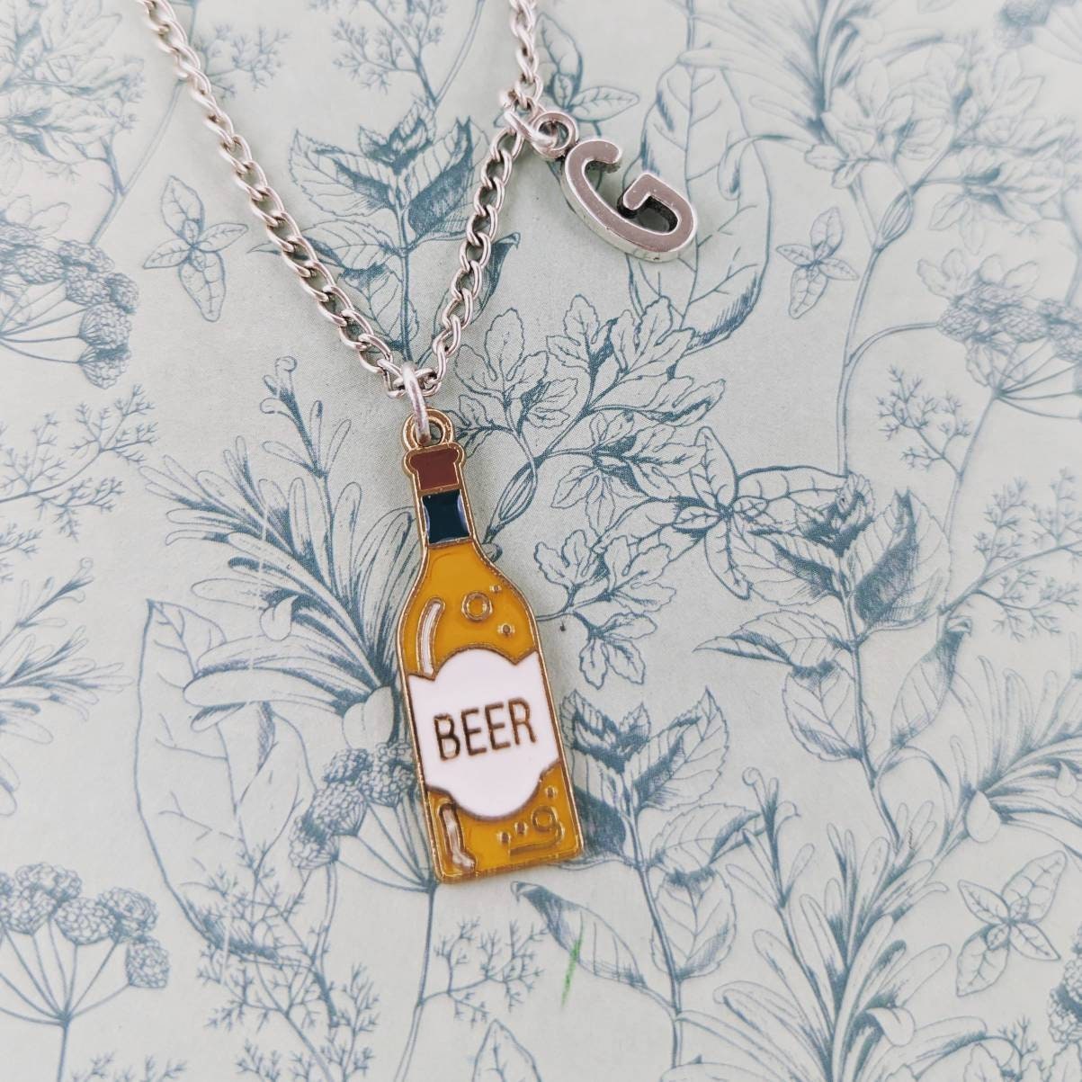 Bier Anhänger Halskette, Personalisierte Liebhaber Geschenke, Wirtin Inspiriert, Brauerei Erste Trinker von Melspridejewellery