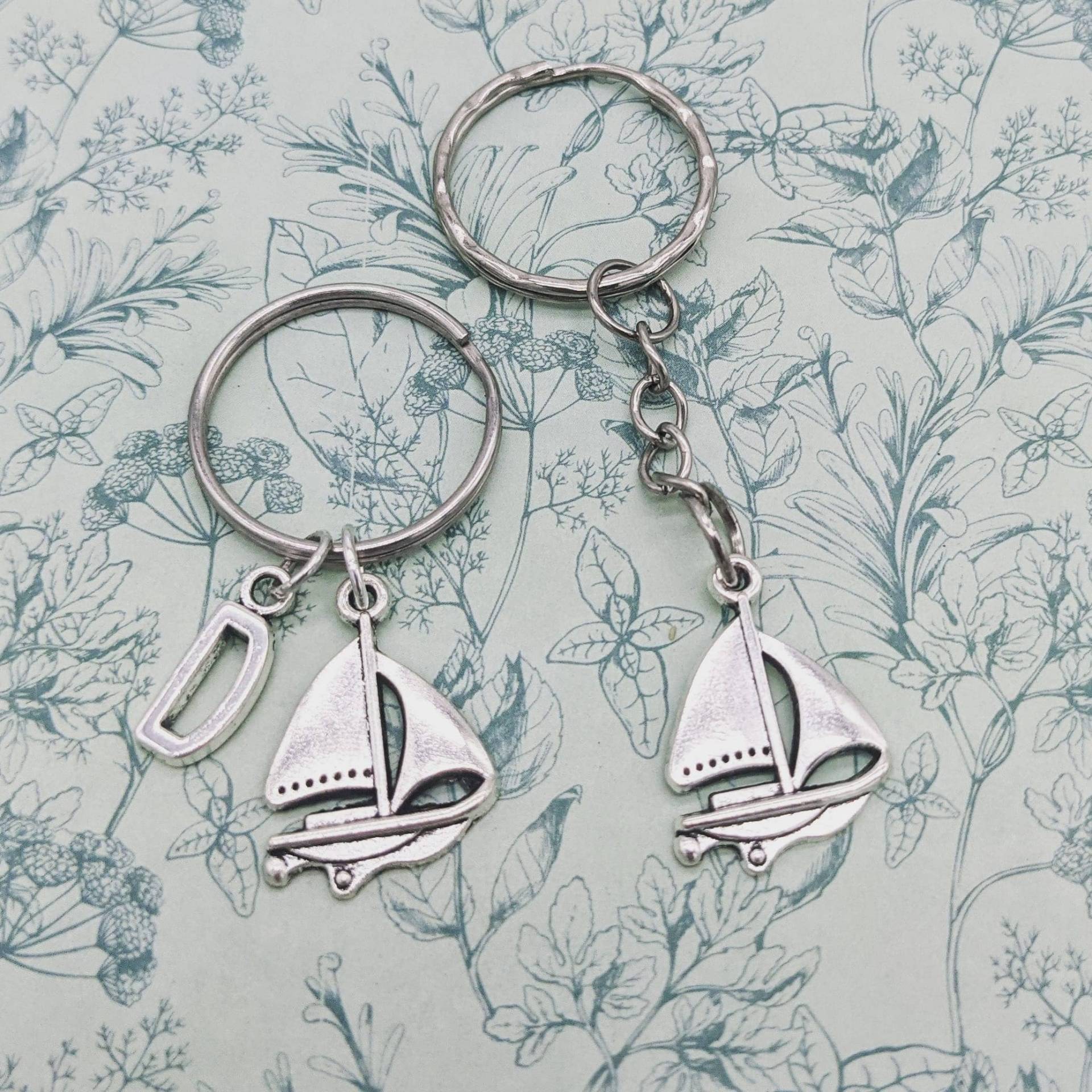 Boot Schlüsselanhänger, Liebhaber Geschenke, Papa Segler Yacht Segelboot, Erste von Melspridejewellery