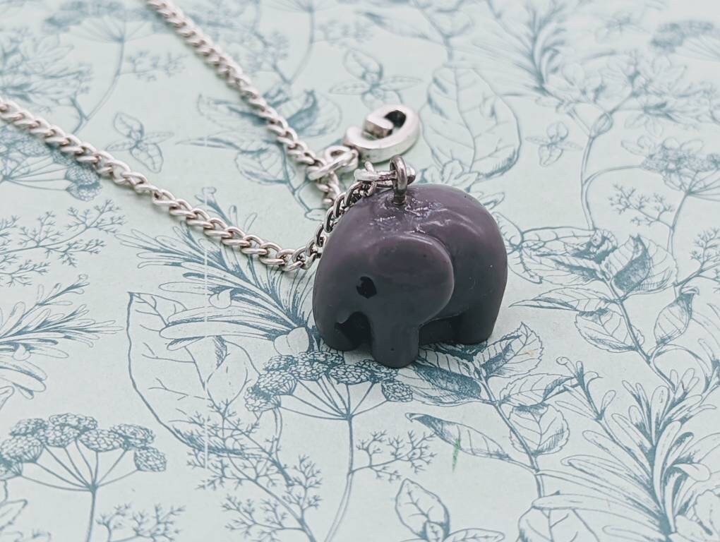 Elefant Halskette, Charm, Fan, Zoo Tier Tier Geschenk, Tierarzt Liebhaber Geschenke, Schmuck von Melspridejewellery