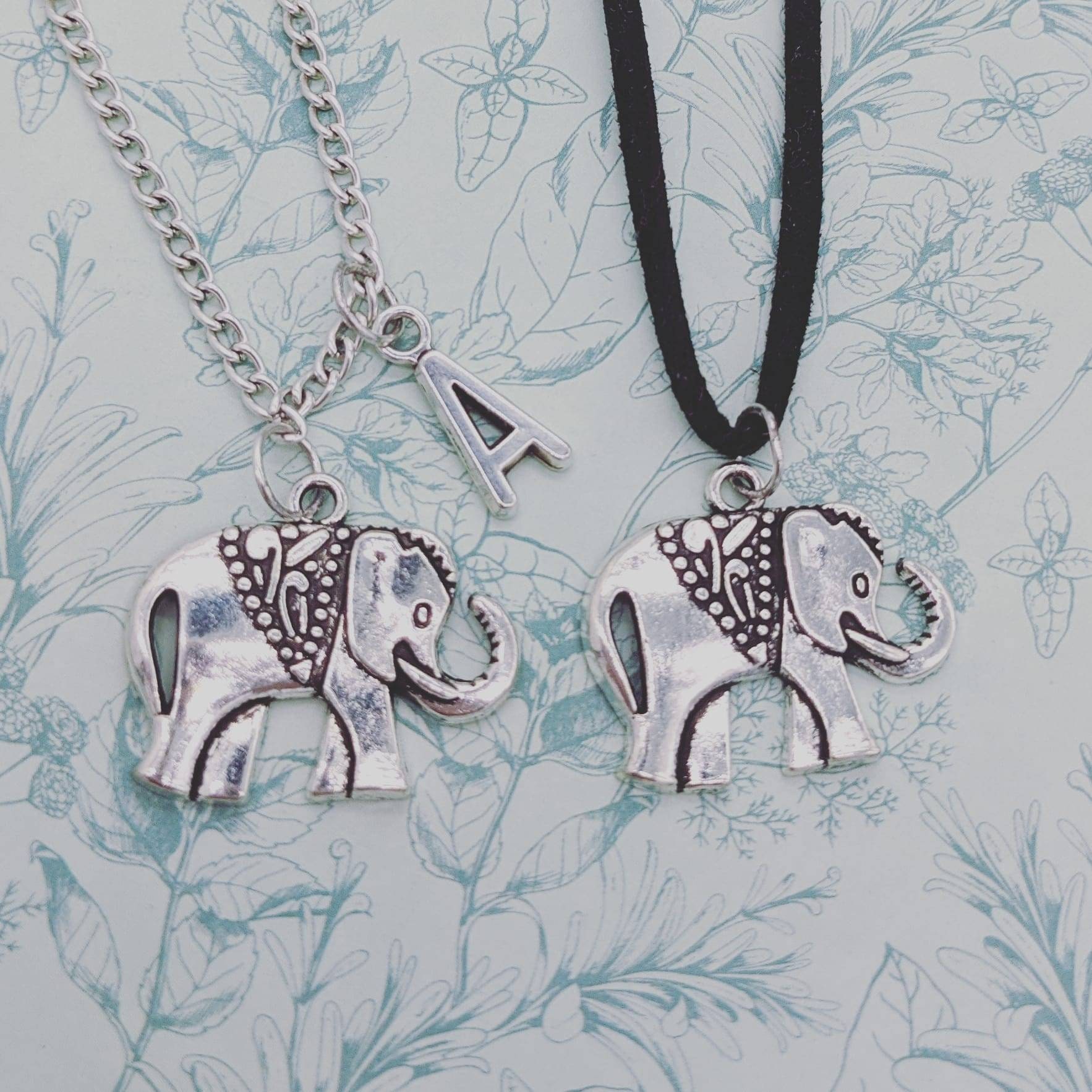 Elefant Halskette, Personalisierte Geschenke, Liebhaber, Schmuck, Glückselefant, Tier Bff von Melspridejewellery