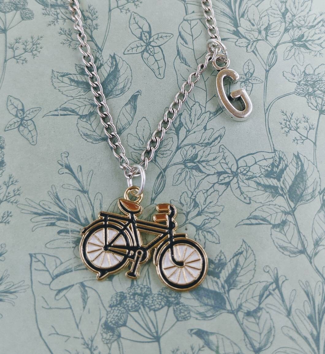 Fahrrad Halskette, Schmuck, Radfahrer Geschenke, Sport Personalisierte Geheimer Weihnachtsmann von Melspridejewellery