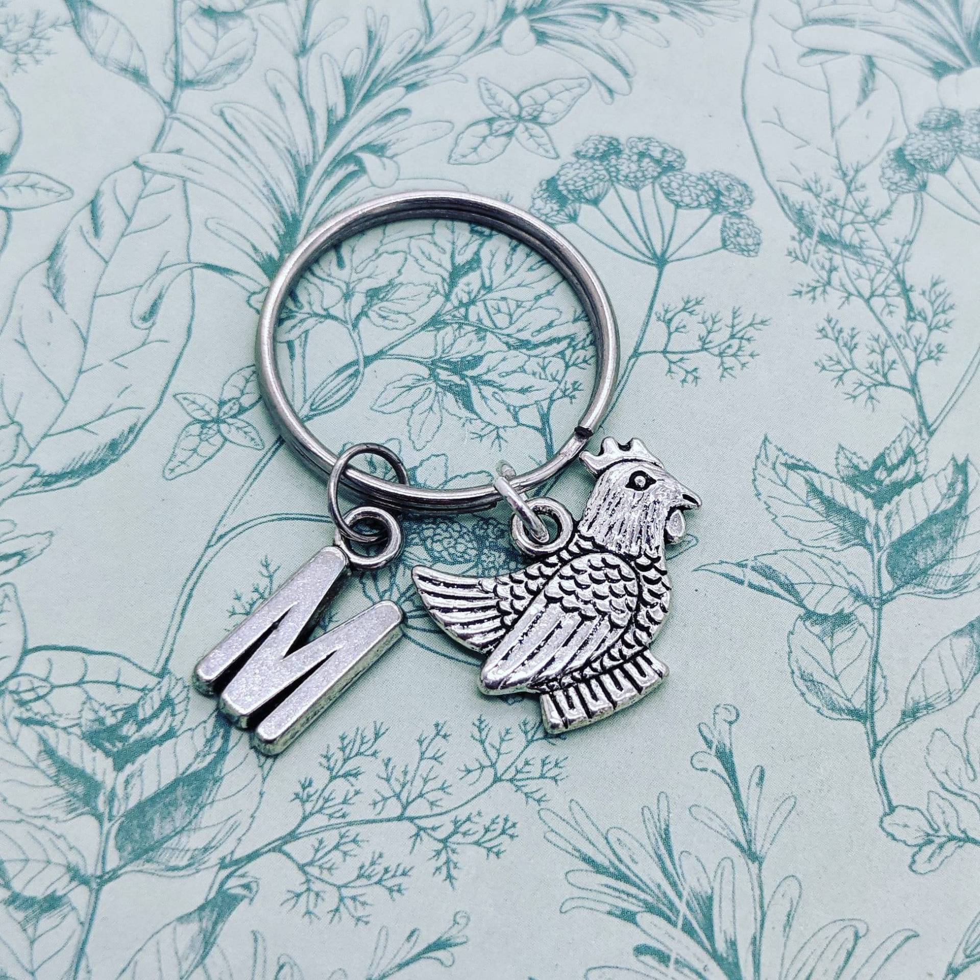 Huhn Schlüsselanhänger, Geschenk, Charm, Tier Schlüsselring, Liebhaber Geschenke, Personalisierte von Melspridejewellery